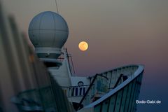 Bei Vollmond auf dem Meer