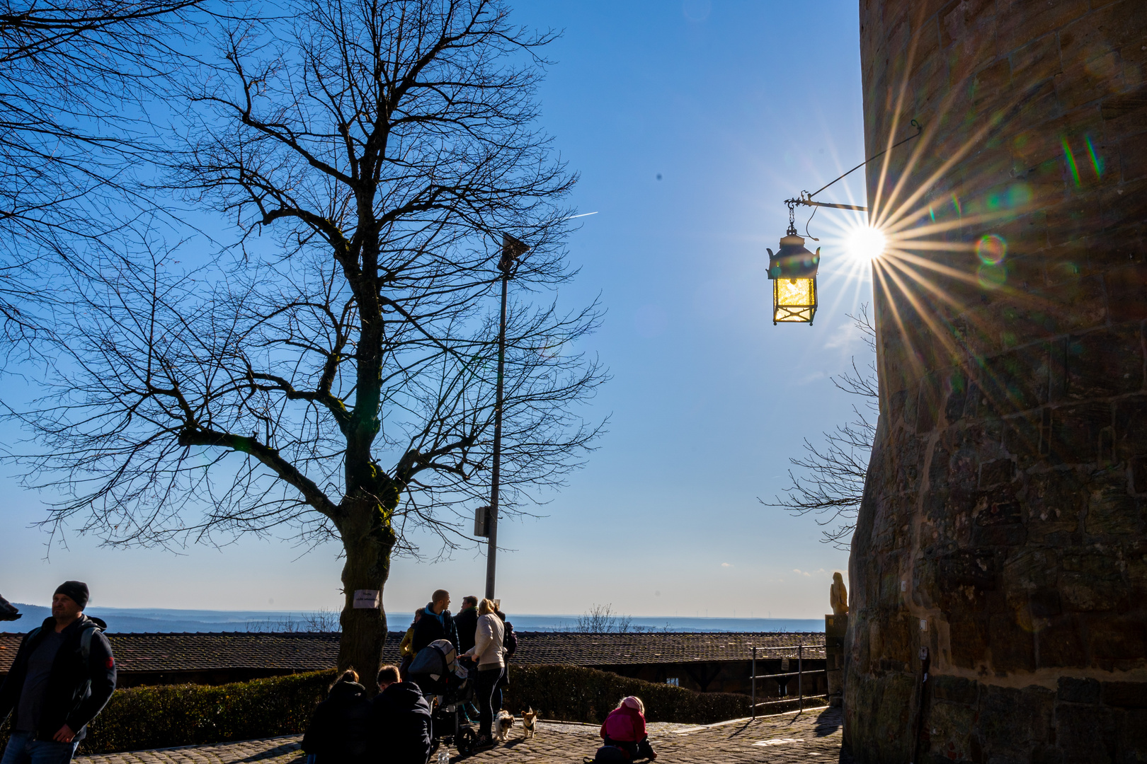 Bei Wanderwetter auf der Altenburg