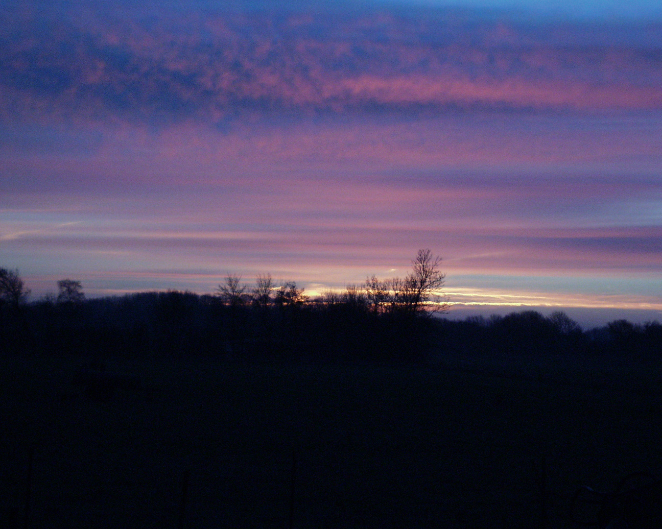 Beierstedt 23.12.2016 8:04 Uhr Sonnenaufgang