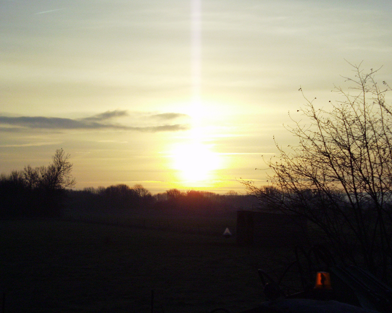 Beierstedt 23.12.2016 8:42 Uhr Sonnenaufgang