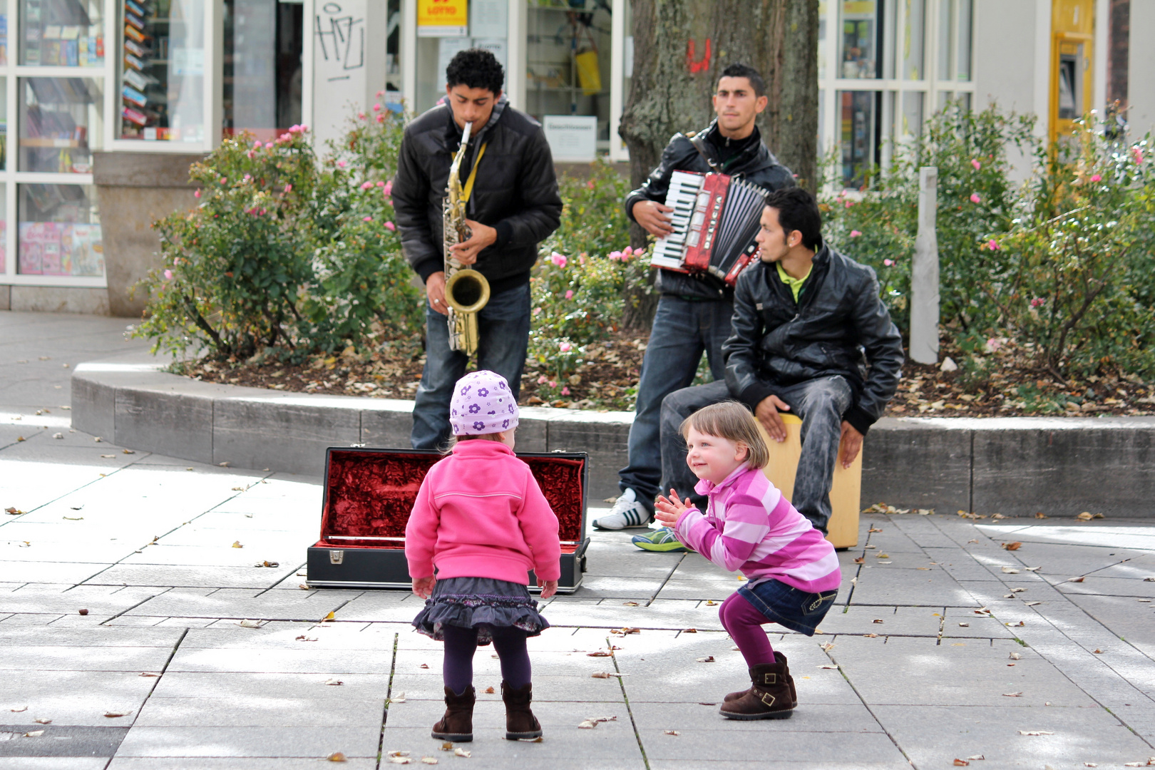 Beifall für die Straßenmusiker