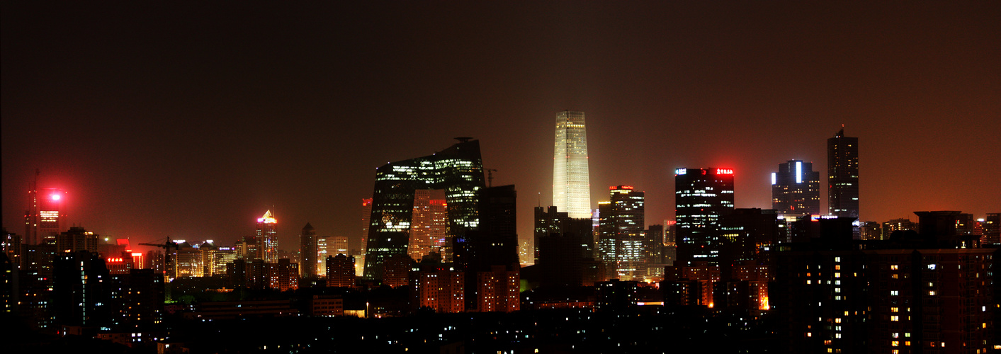 Beijing Skyline by Night