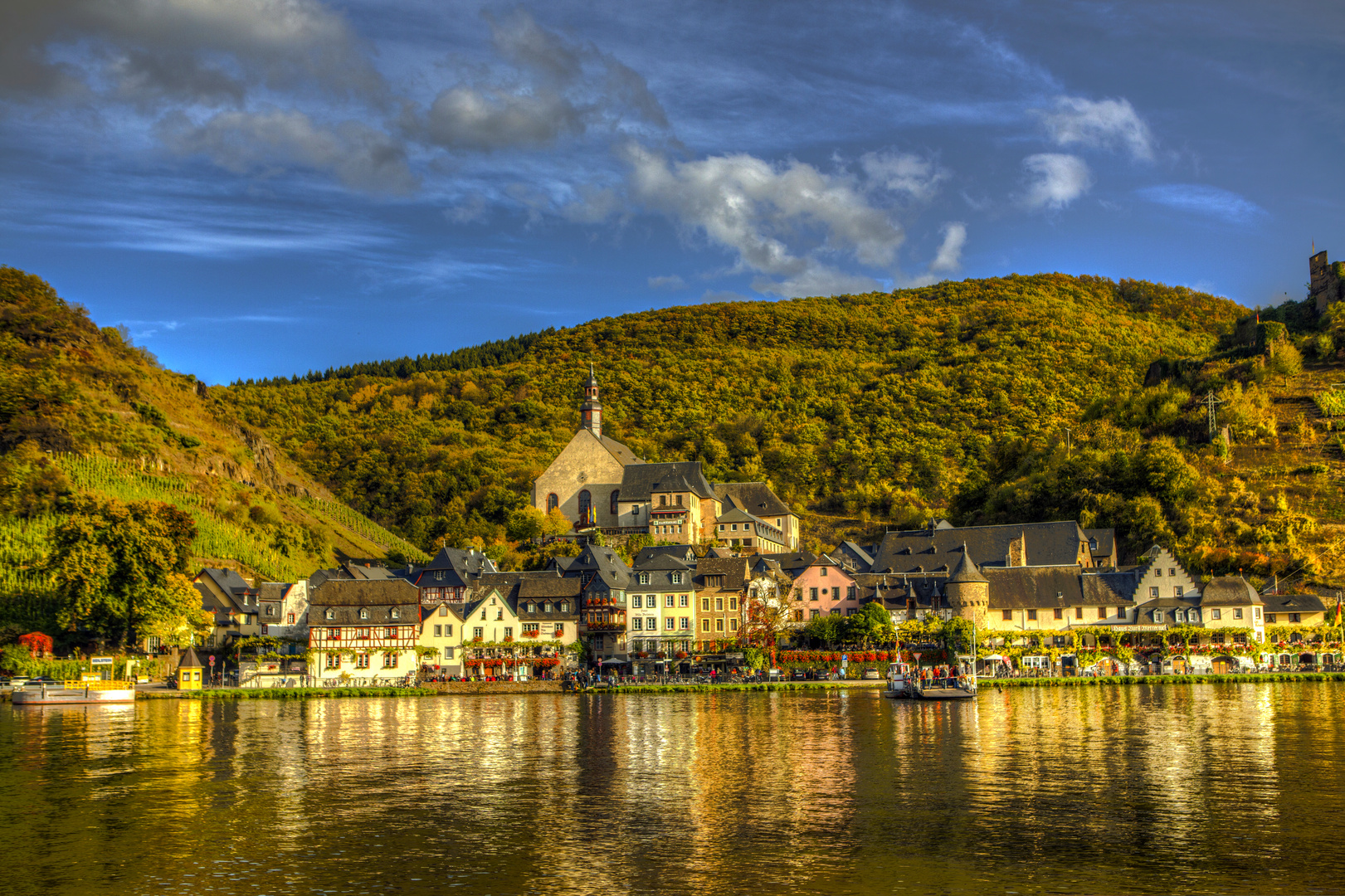 Beilstein im Herbst Abendsonnenschein