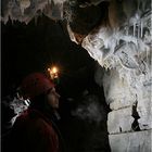 Beim "Abdampfen" in der Spannagelhöhle