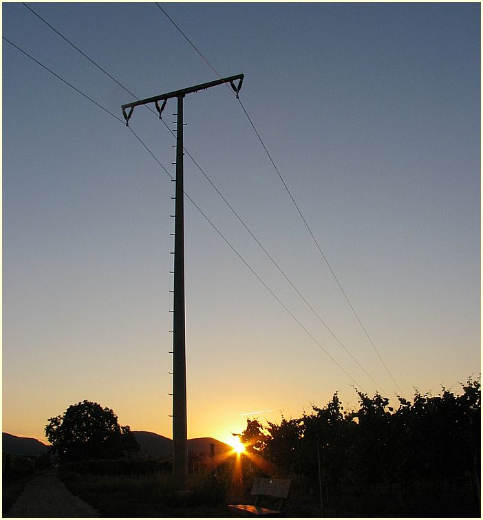 Beim Abendspaziergang