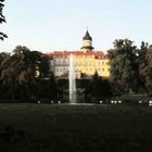 Beim Abendspaziergang im Schloßpark Wiesenburg.