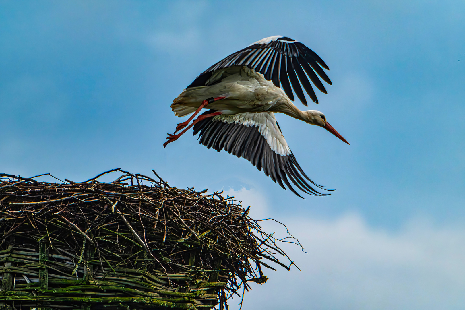 Beim Abflug 