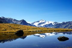 beim Abstieg vom "Ebenen Jöchl" im Martelltal