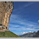 Beim Aescher Wildkirchli mit Sicht auf Hohen Kasten