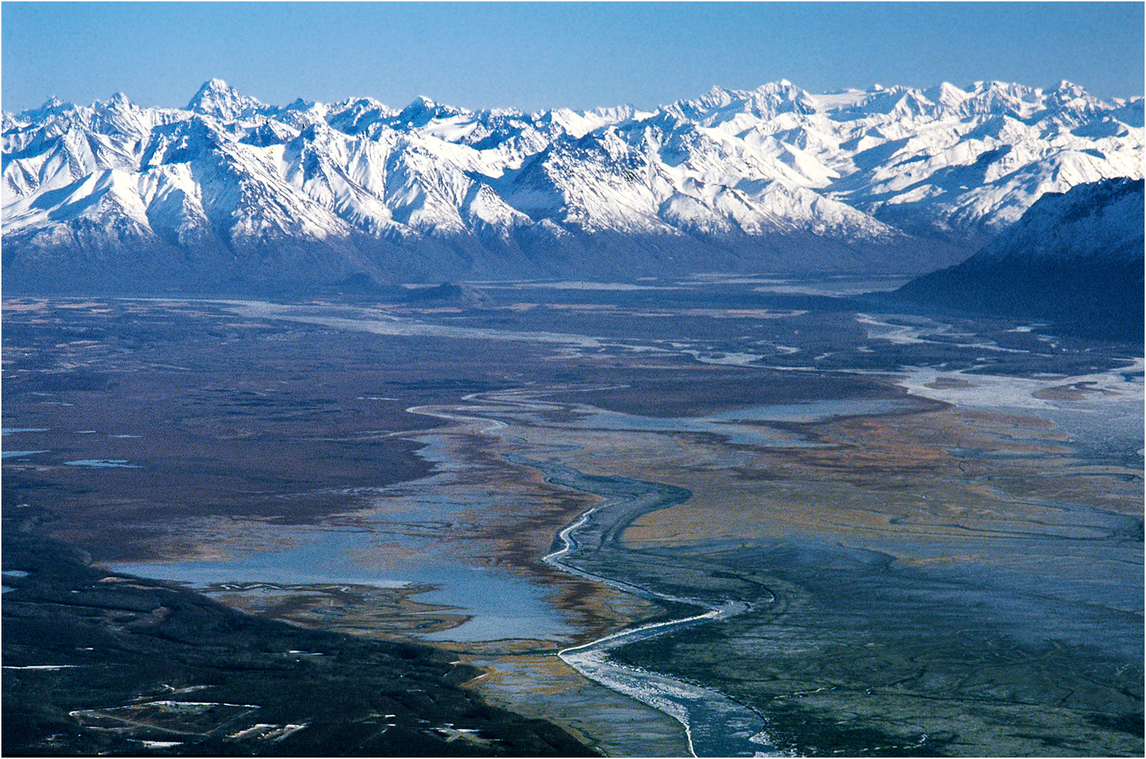 Beim Anflug auf Anchorage