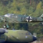 …beim Anflug auf die Bahn. Messerschmitt Bf-108 Taifun