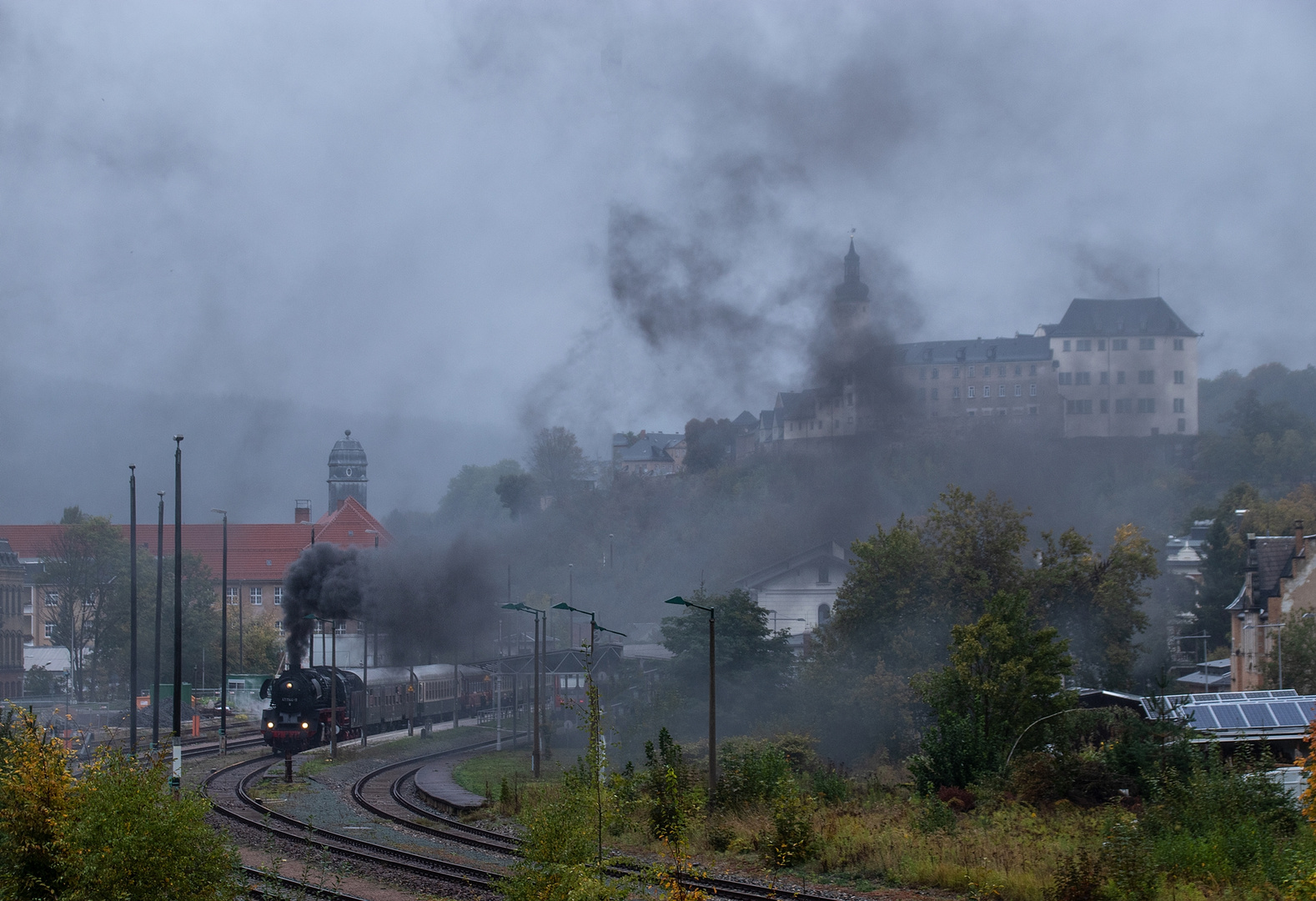 Beim Anschnaufen Elstertalexpress 10/19