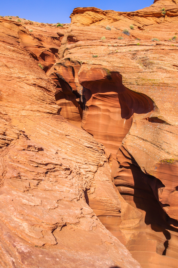 Beim Ausgang des Lower Antelope Canyon & Video