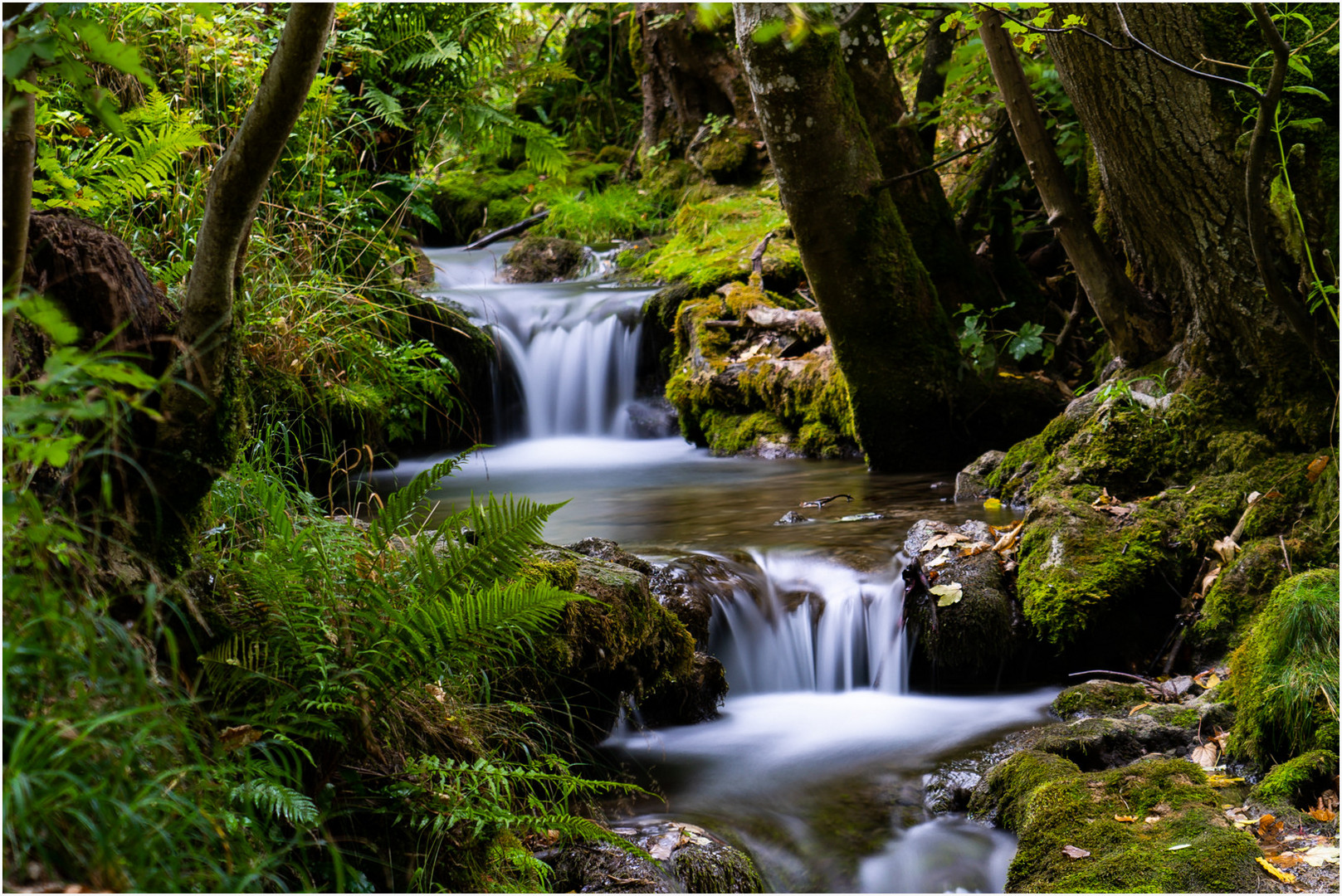 Beim Bad Uracher Wasserfall