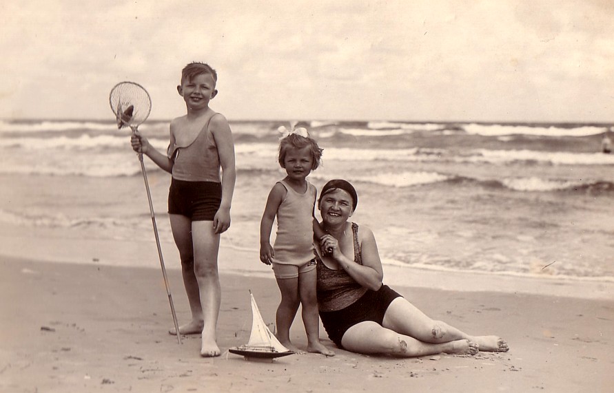 Beim Baden an der Ostsee