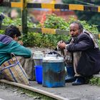 Beim Bahnhof des Darjeeling Himalayan Railway