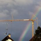 beim Bau eines Regenbogens