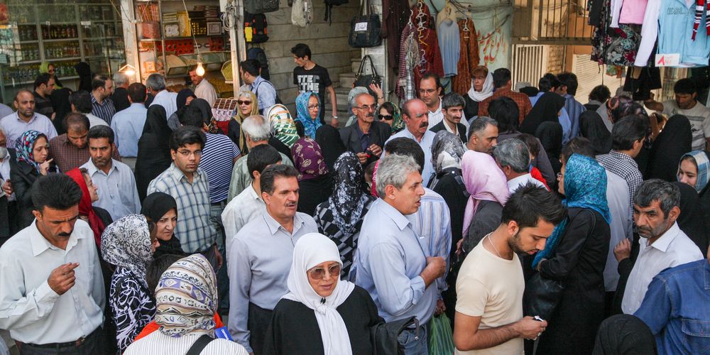 Beim Bazar von Teheran