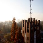 beim blick aus dem fenster