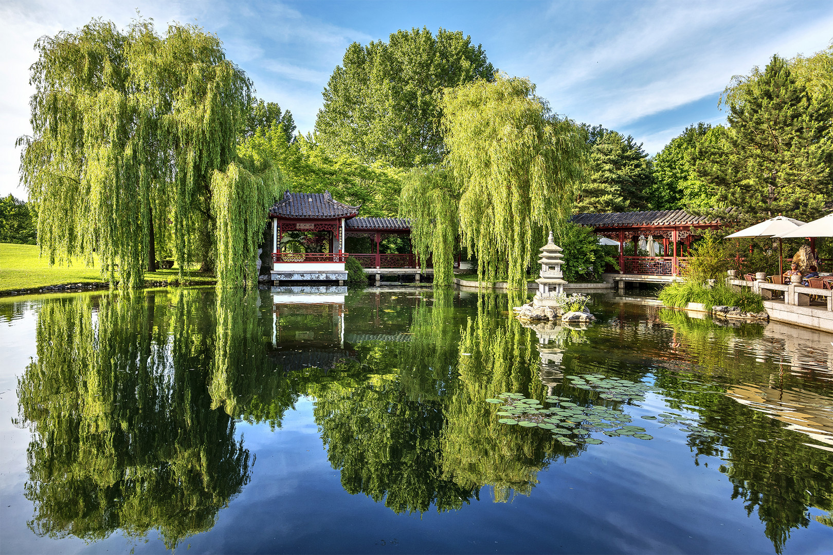 Beim chinesischen Garten