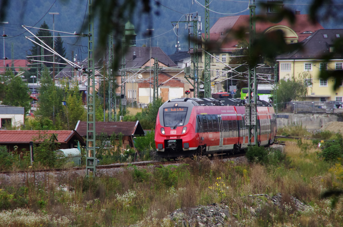 Beim ehemaligen Bahnbetriebswerk Garmisch-Partenkirchen