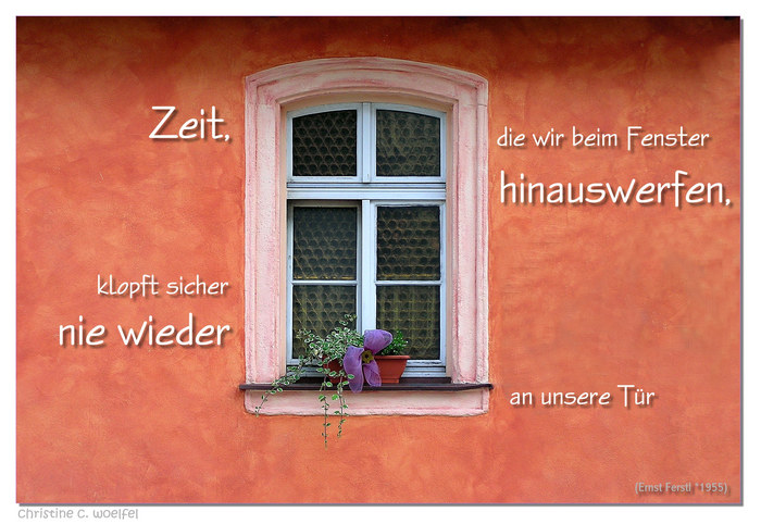 Beim Fenster ...