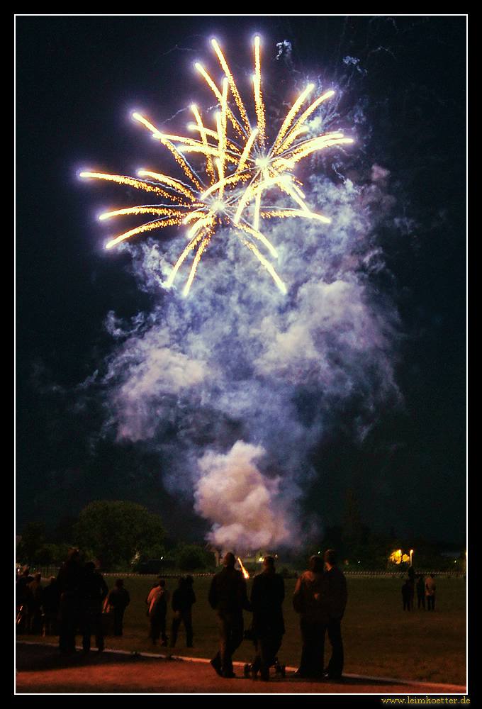 Beim Feuerwerk