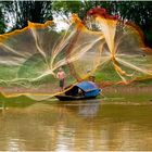 Beim Fischfang-Vietnam