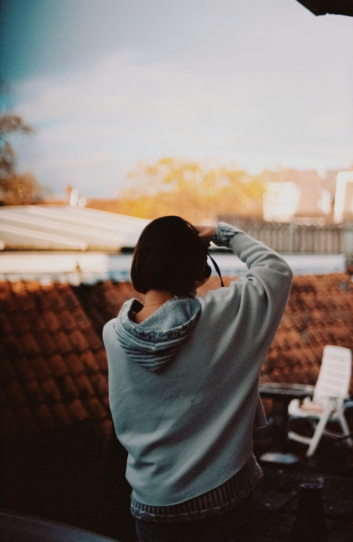 Beim Fotografieren fotografiert