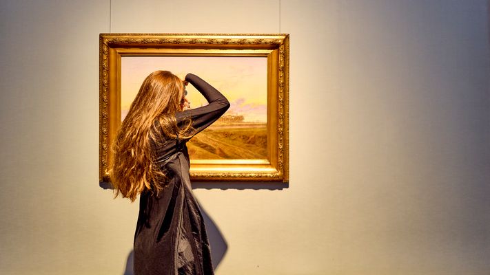 Beim Fotografieren von "Das brennende Neubrandenburg"…