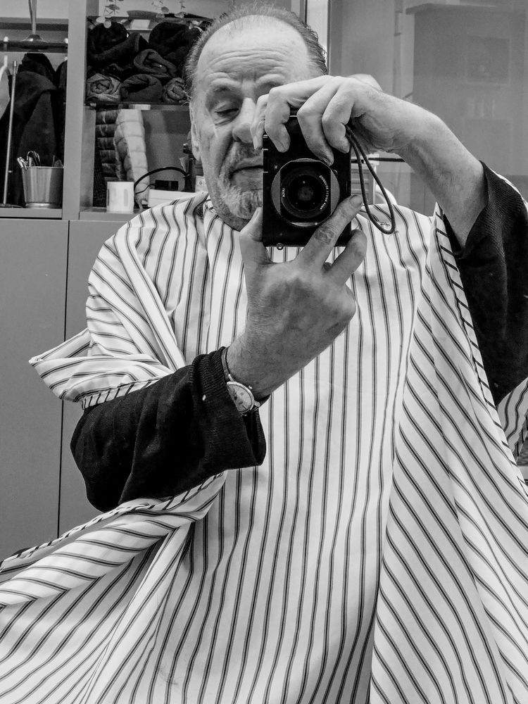 Beim Friseur Foto & Bild div, bw, monochrome Bilder auf