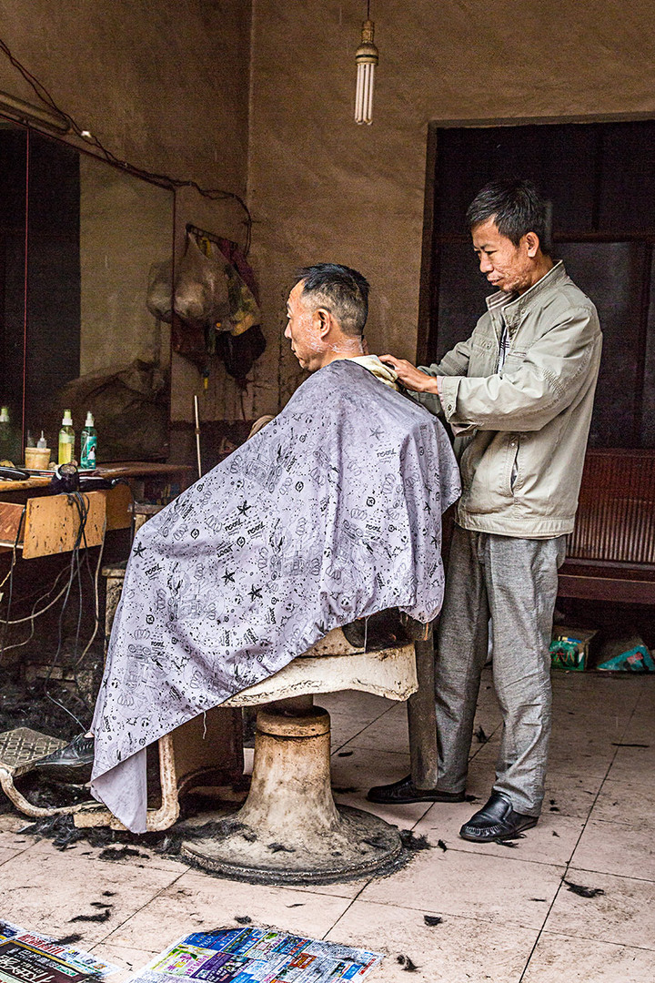 Beim Friseur in Hongkong