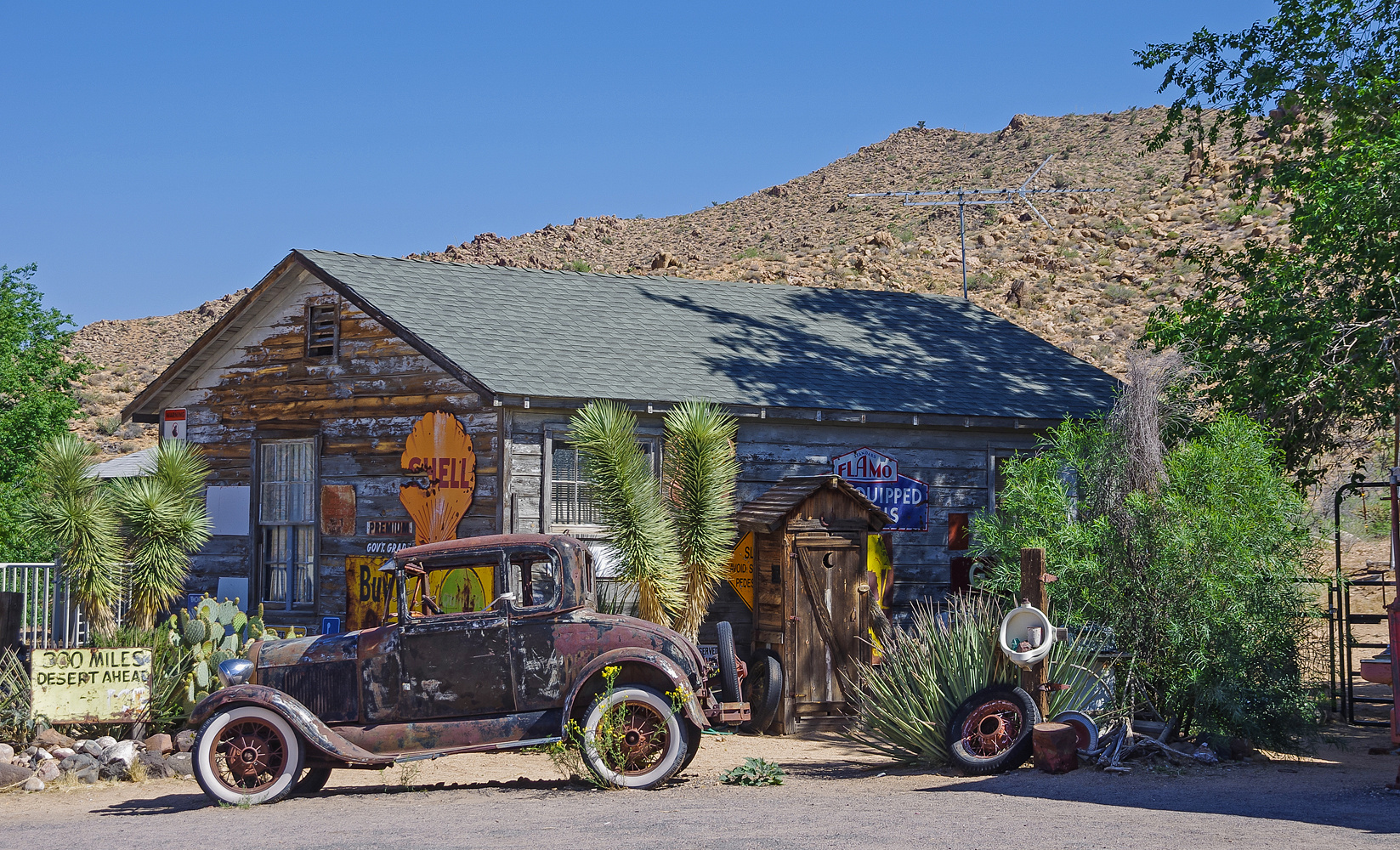 Beim Hackberry General Store an der Route 66