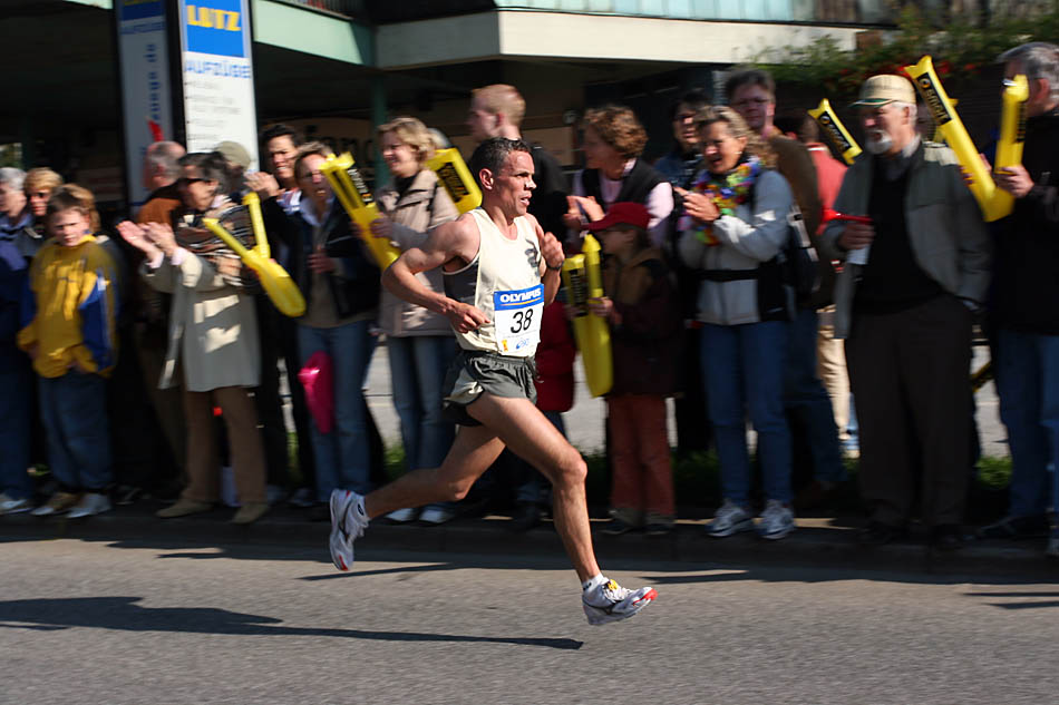 Beim Hamburger Marathon..