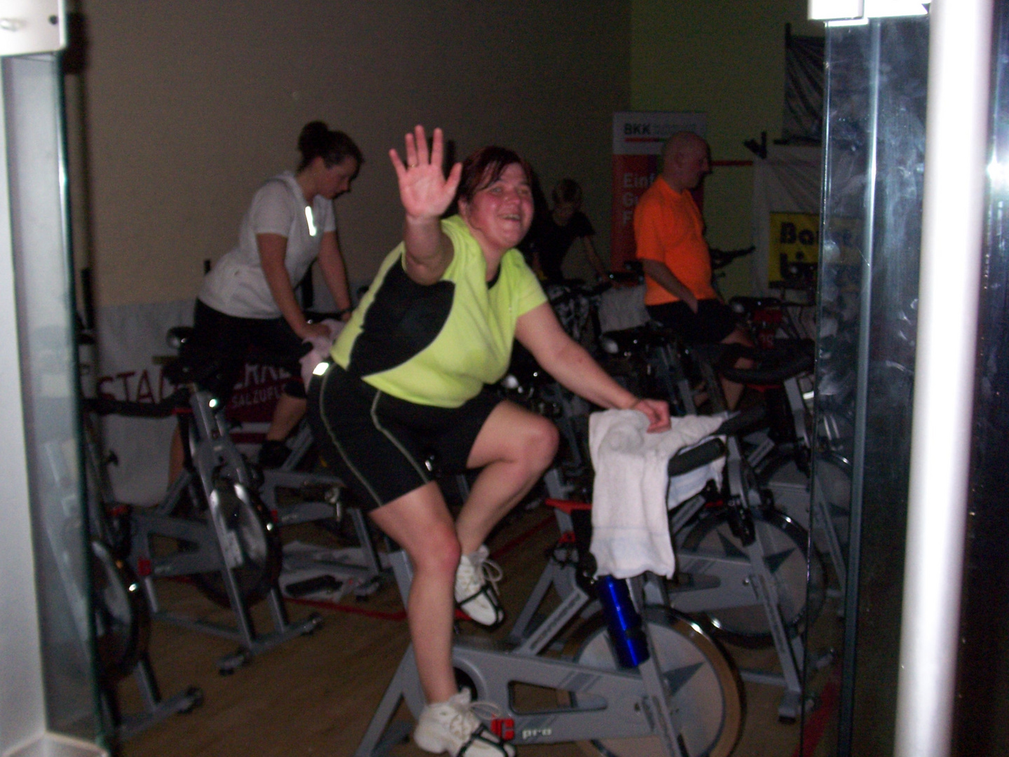 Beim Indoorcycling Event