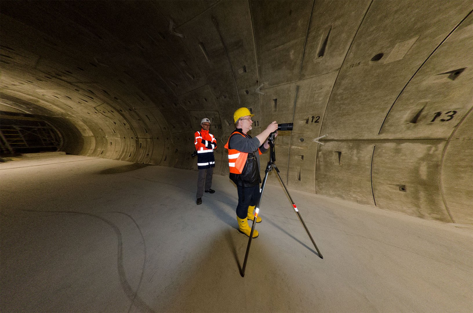 Beim Knipsen im Tunnel XFEL