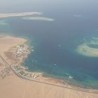 Beim Landeanflug auf Hurghada