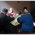 Beim Mahjongg-Spielen