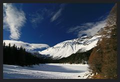 beim Obernberger See ist noch tiefer Winter