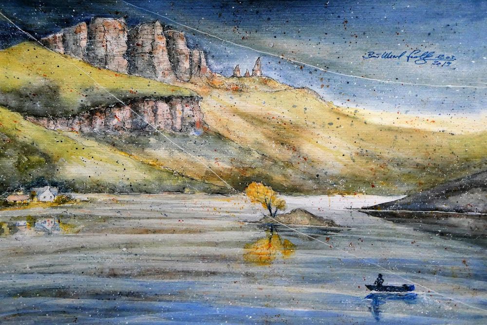 Beim Old Man of Storr auf der Isle of Skye, Schottland ...