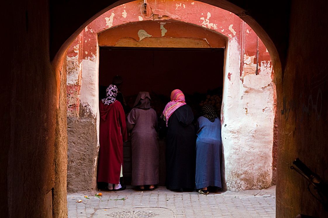 Beim Orangenhändler - Marrakesch Dez. 2010