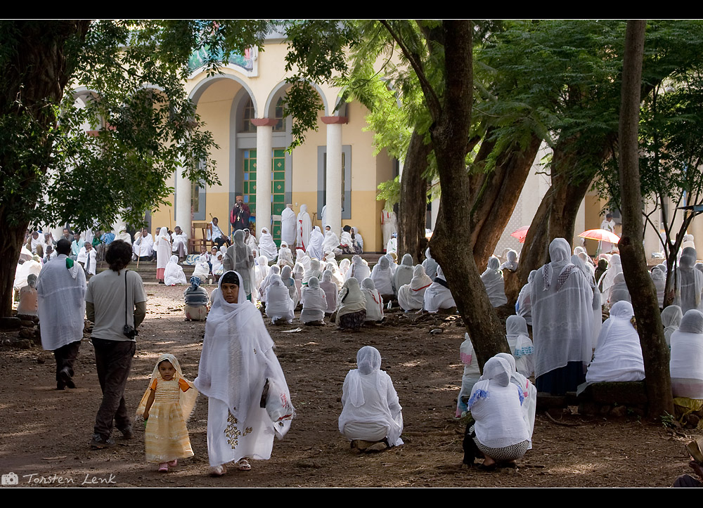 Beim orthodoxen Gottesdienst ...