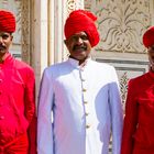 Beim Palast des Maharadschas von Jaipur