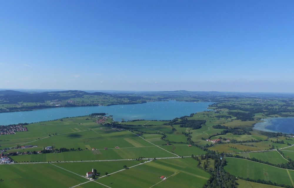 Beim Paragliden im Allgäu