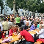 Beim Pfarrfrühschoppen in Litschau (2)