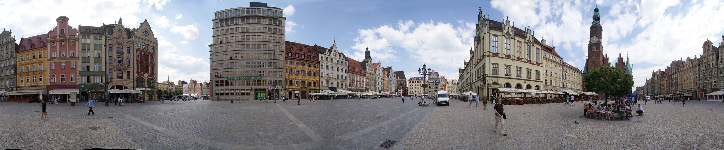 Beim Rathaus in Breslau