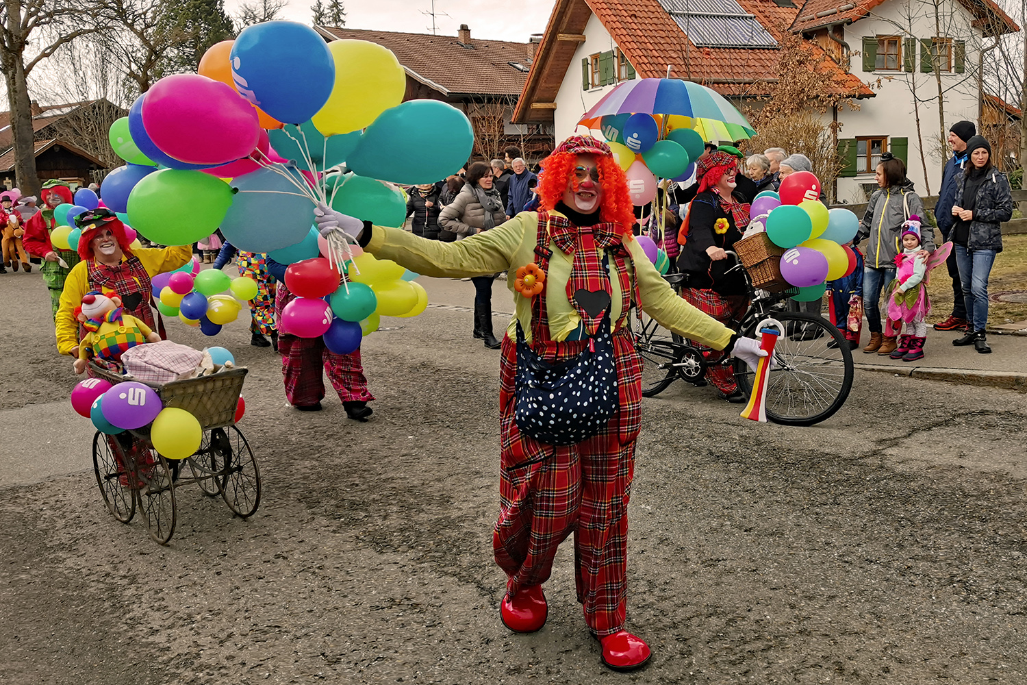 Beim Schwangauer Faschingszug!