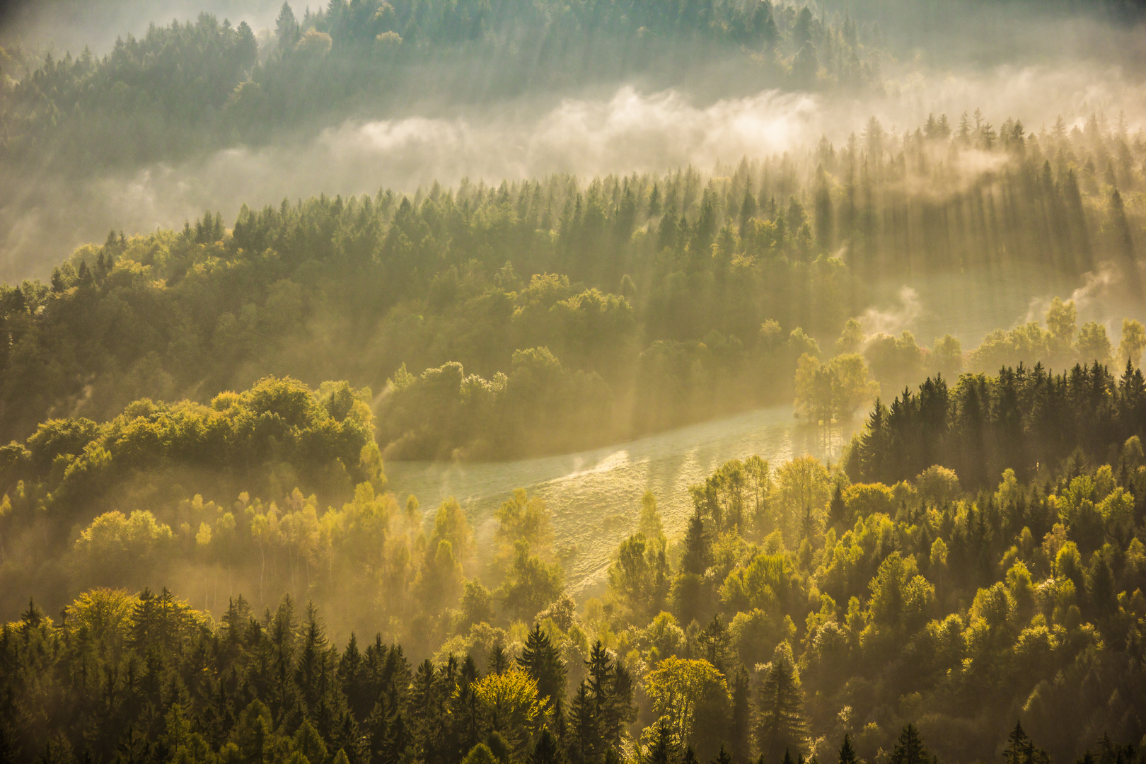 Beim Sonnenaufgang