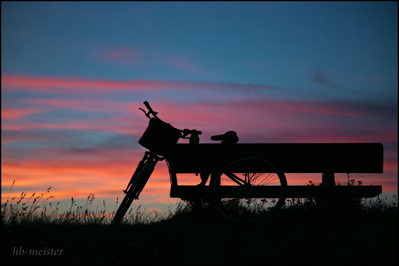 Beim Sonnenuntergang auf Fehmarn