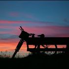 Beim Sonnenuntergang auf Fehmarn